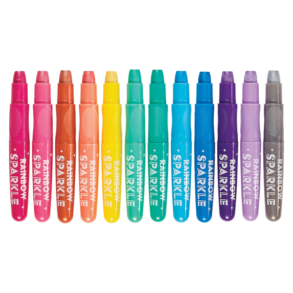 ooly ooly rainbow metallic watercolor gel crayons (set of 12)