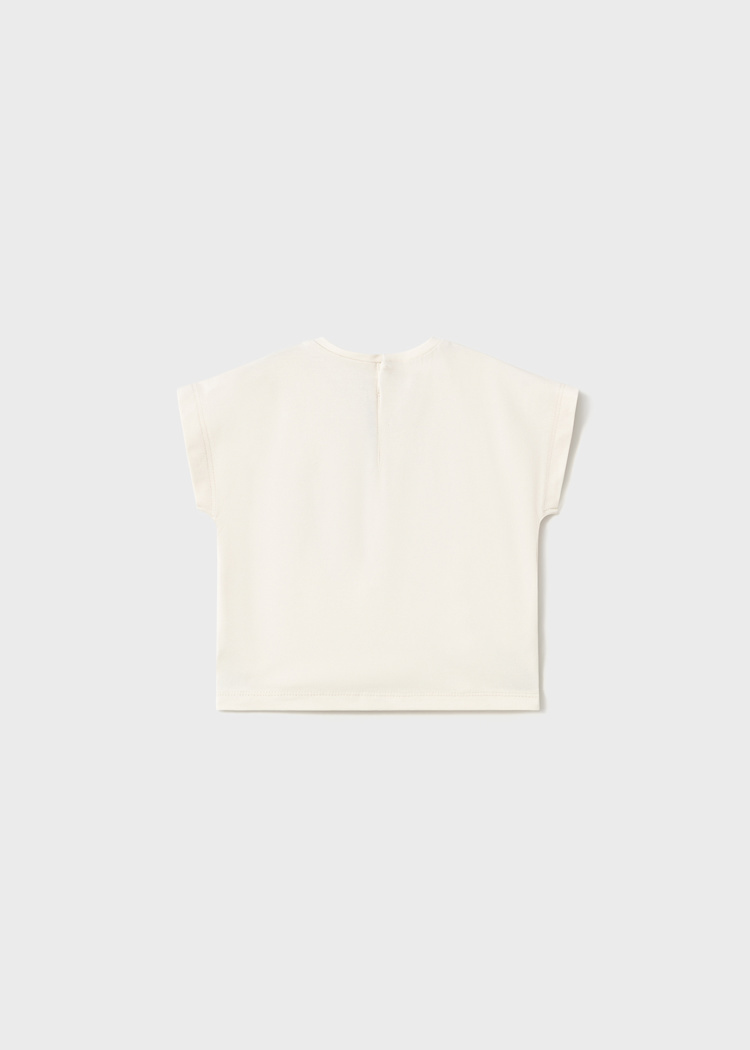 Mayoral mayoral crocheted flower tee