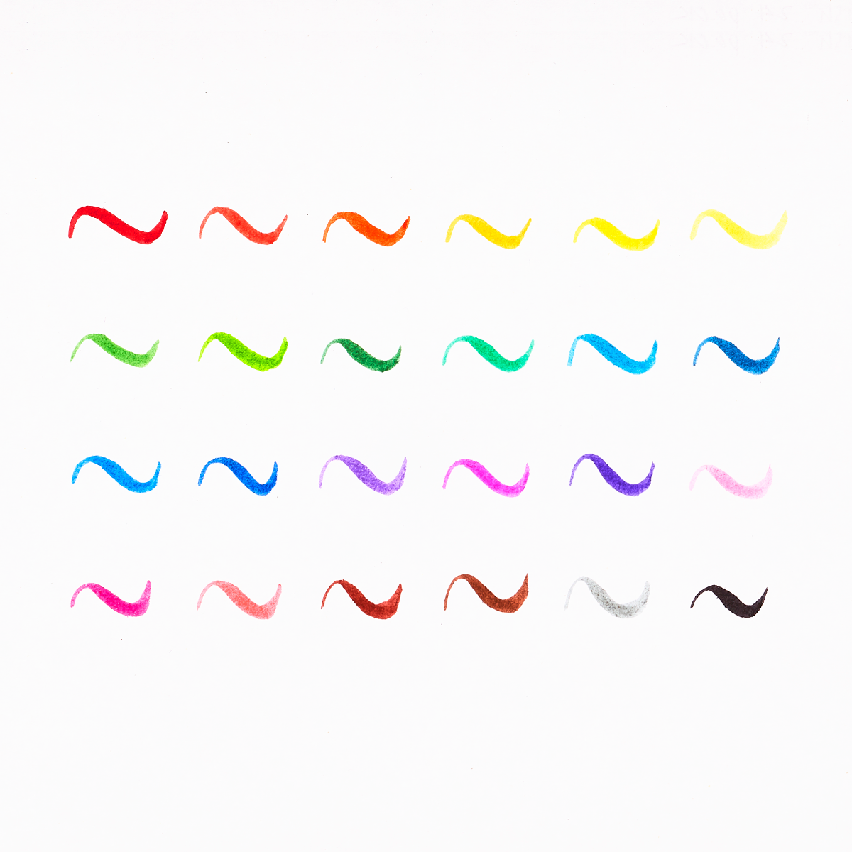ooly ooly brilliant brush markers, set of 24