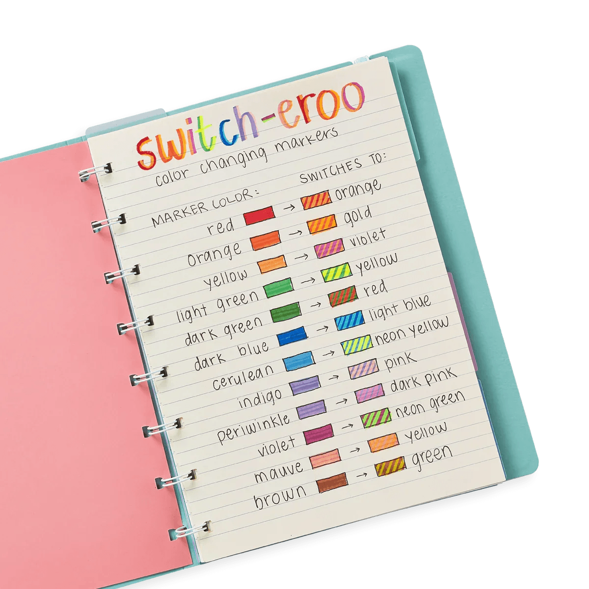 ooly ooly switch-eroo color changing markers, set of 12