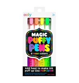ooly ooly magic neon puffy pens, set of 6