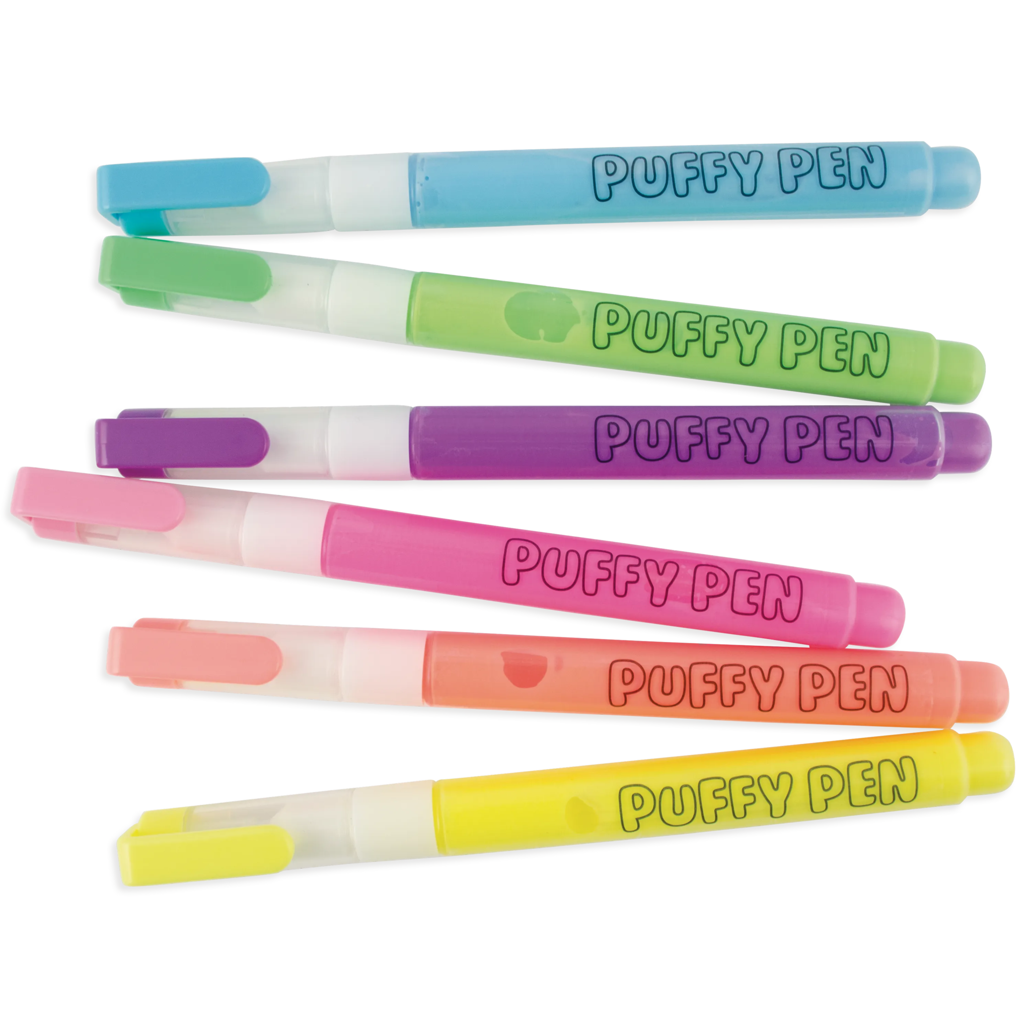 ooly ooly magic neon puffy pens, set of 6