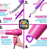 ooly ooly magic neon puffy pens, set of 6
