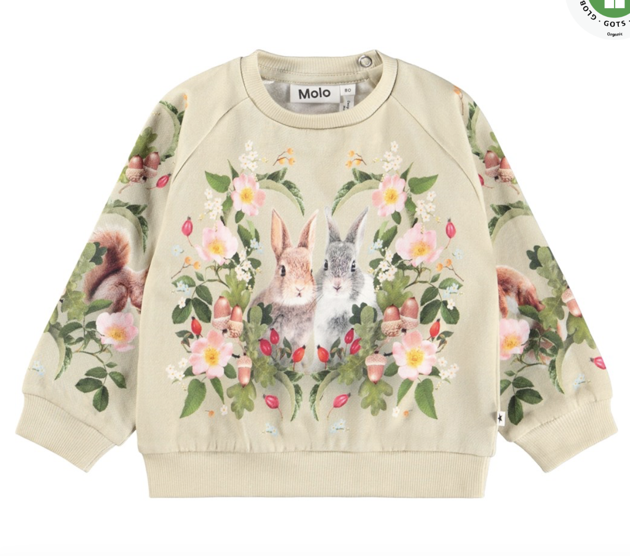 molo molo forest bunny sweatshirt