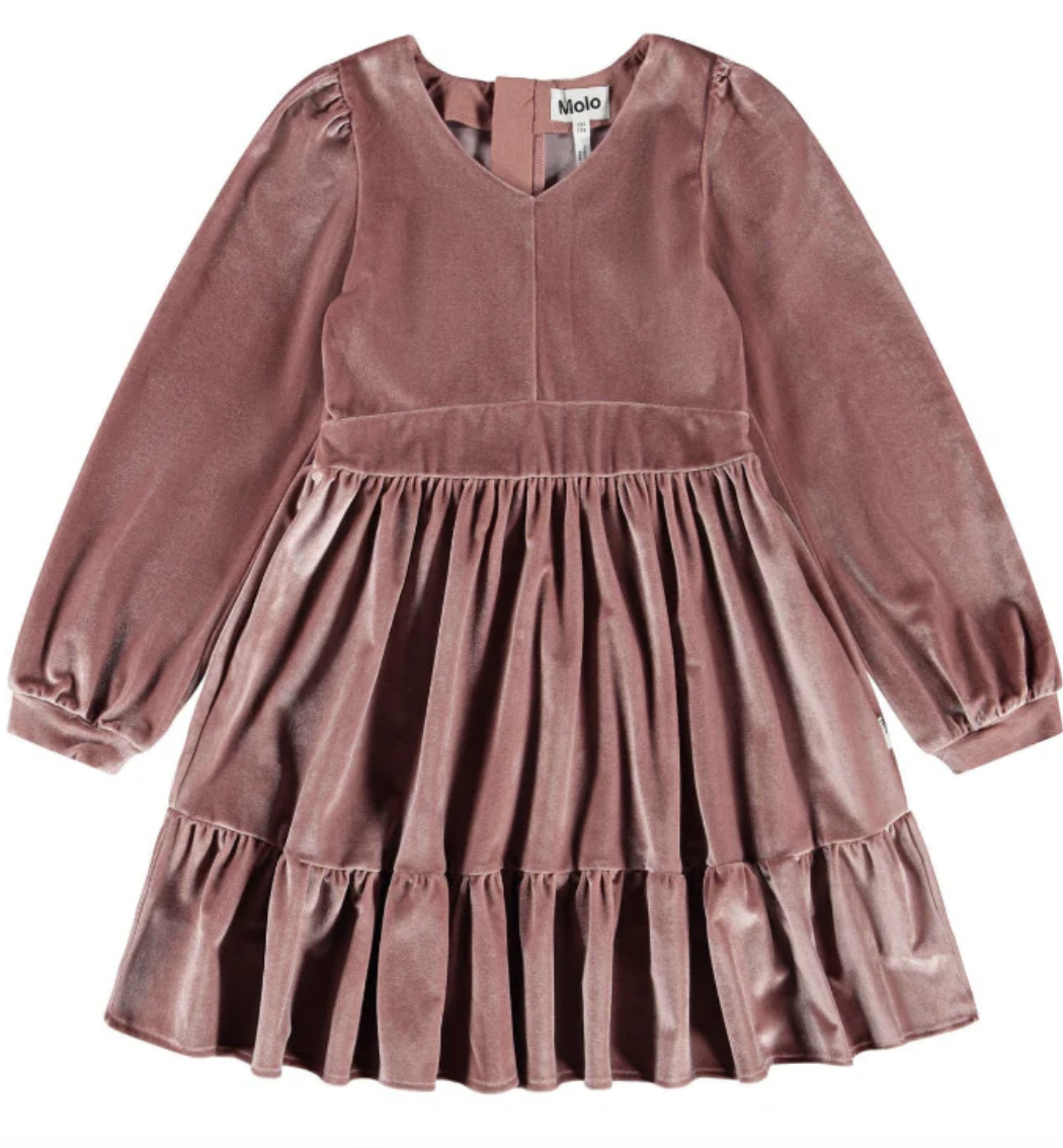 molo molo fox glove velvet dress