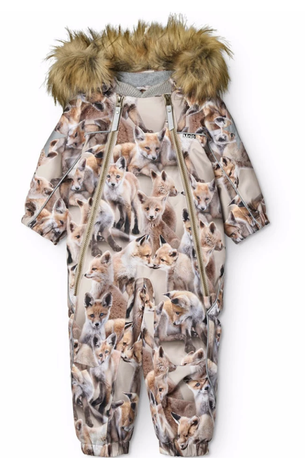 molo molo playing foxes snowsuit