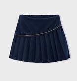 Mayoral mayoral drop pleated navy skirt