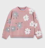 Mayoral mayoral blush floral sweater