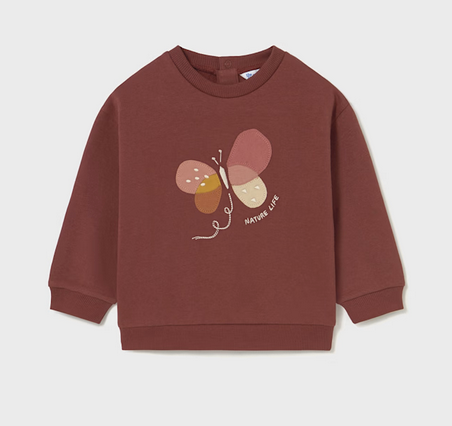 Mayoral mayoral butterfly sweatshirt