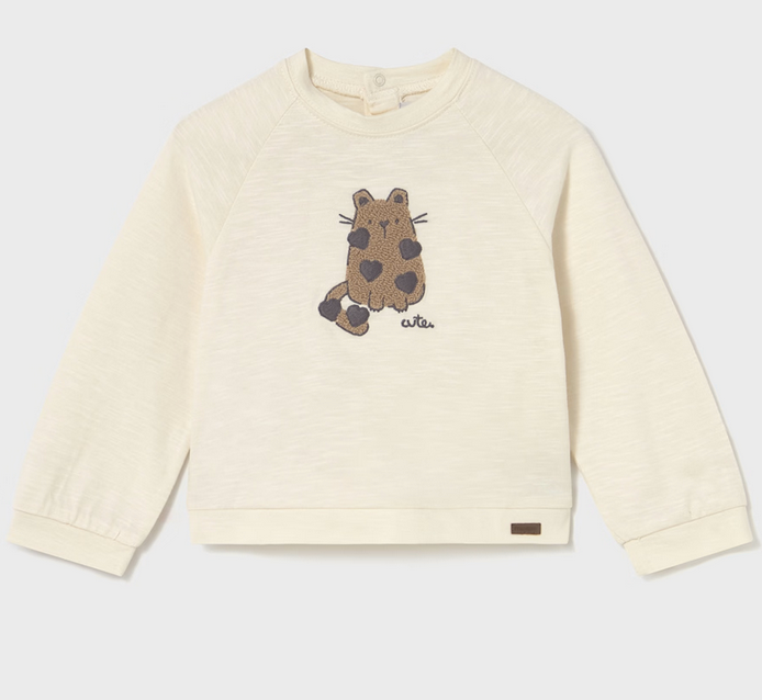 Mayoral mayoral kitty boxy tee
