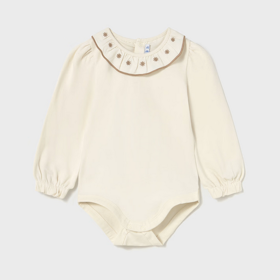 Mayoral mayoral embroidered collar top