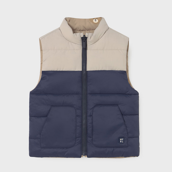Mayoral mayoral navy/latte vest