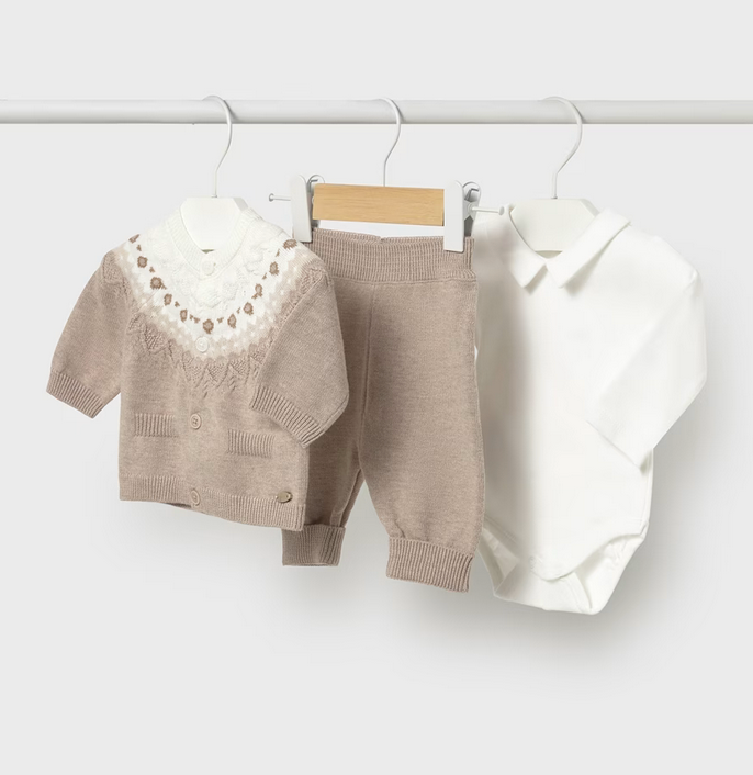 Mayoral mayoral 3 piece dune heather set