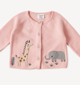 viverano organic blush safari cardigan