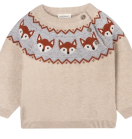 viverano organic fox fair isle sweater