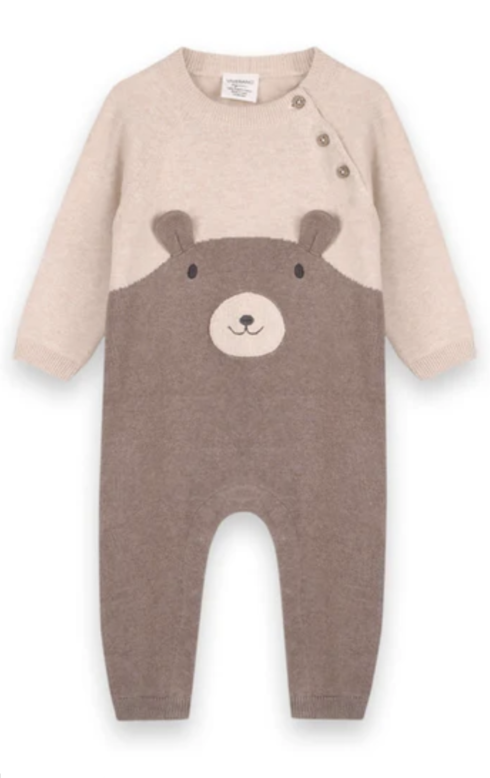 viverano organic cuddly bear romper