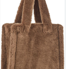 natures collection natural lambswool teddy brown shopper