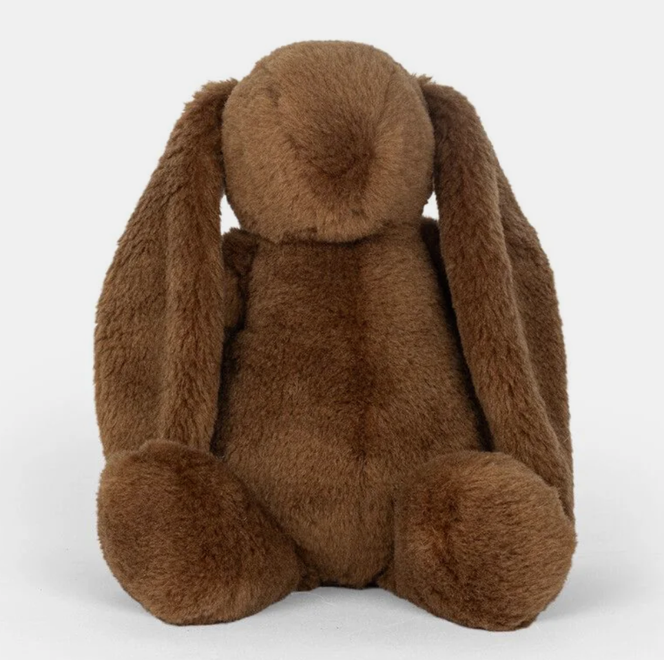 natures collection natural lambswool teddy brown bunny
