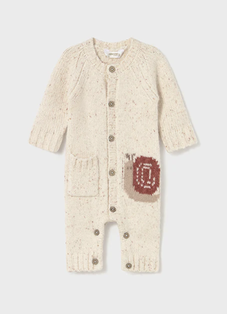 Mayoral mayoral snail sweater romper