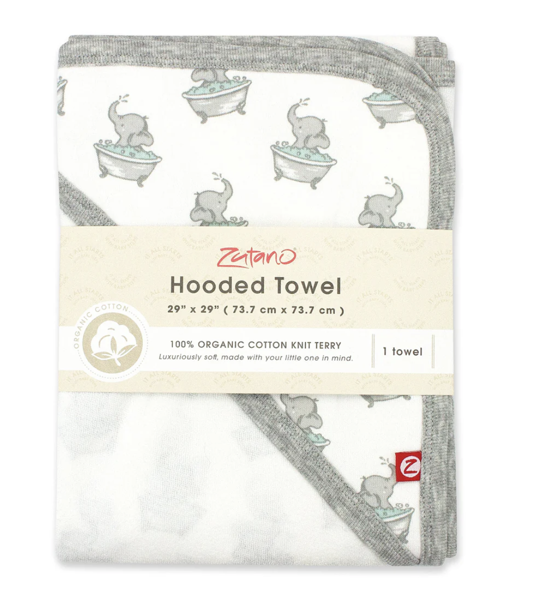 Zutano zutano organic cotton hooded towel