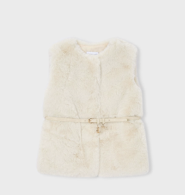 Mayoral mayoral belted fur vest