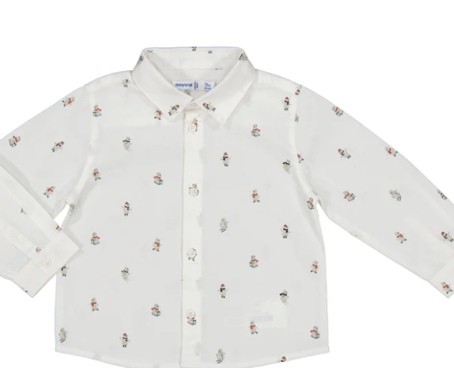Mayoral mayoral polar bear buttondown