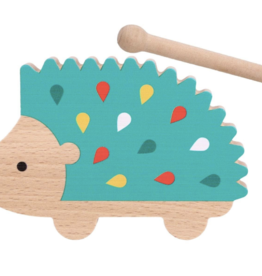 Petit Collage happy hedgehog percussion instrument