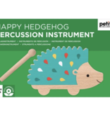Petit Collage happy hedgehog percussion instrument
