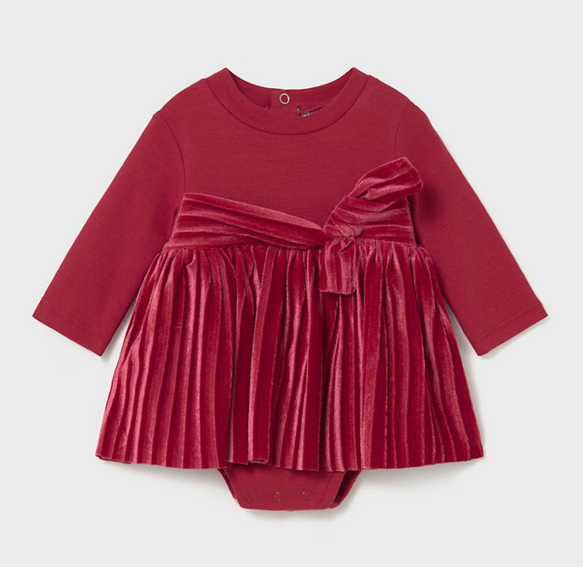 Mayoral mayoral cherry velvet dress