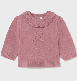 Mayoral mayoral blush collared sweater