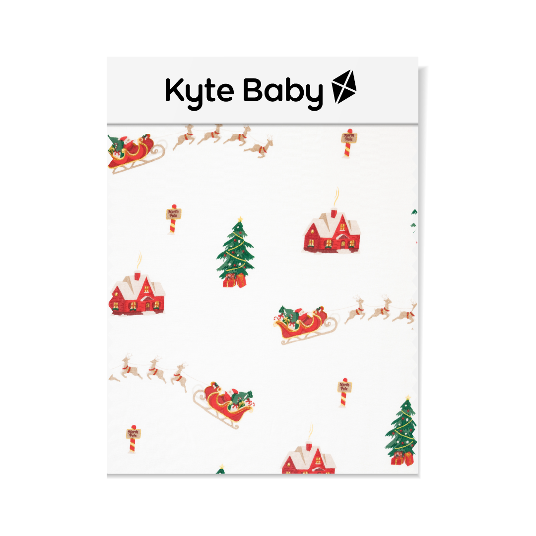 kyte baby kyte baby printed footie santa sleigh