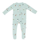 kyte baby kyte baby printed footie poi rainbow, roar, golf