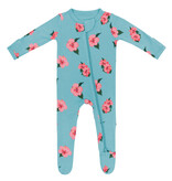 kyte baby kyte baby printed footie horse, hibiscus, dolphin, humpback, fishing, blush butterfly