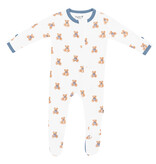 kyte baby kyte baby printed footie bee mine, love bug, bow, teddy bear, fluffy dog