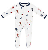 kyte baby kyte baby printed footie apple orchard, football