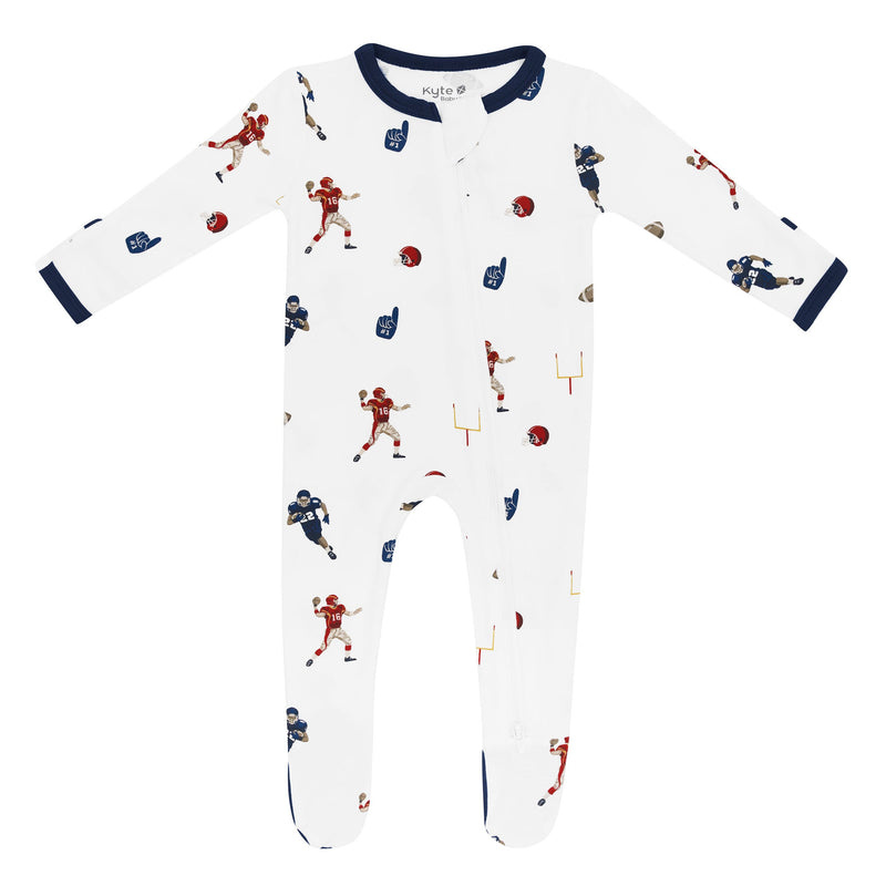 kyte baby kyte baby printed footie apple orchard, football