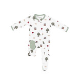 kyte baby kyte baby printed footie apple orchard, football