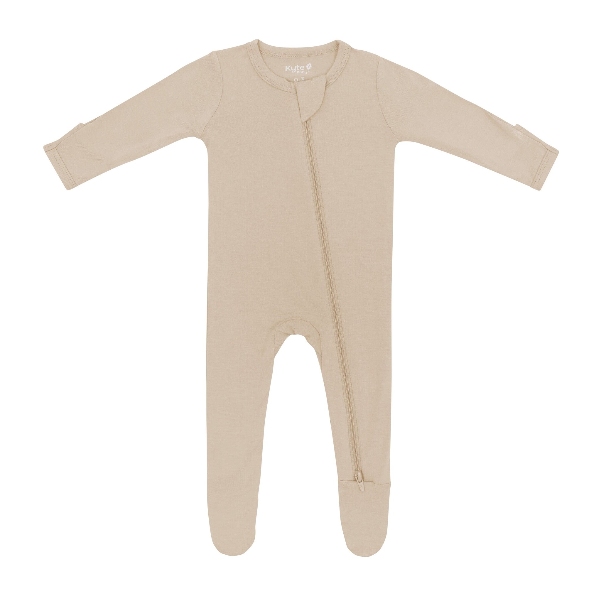 kyte baby kyte baby footie almond