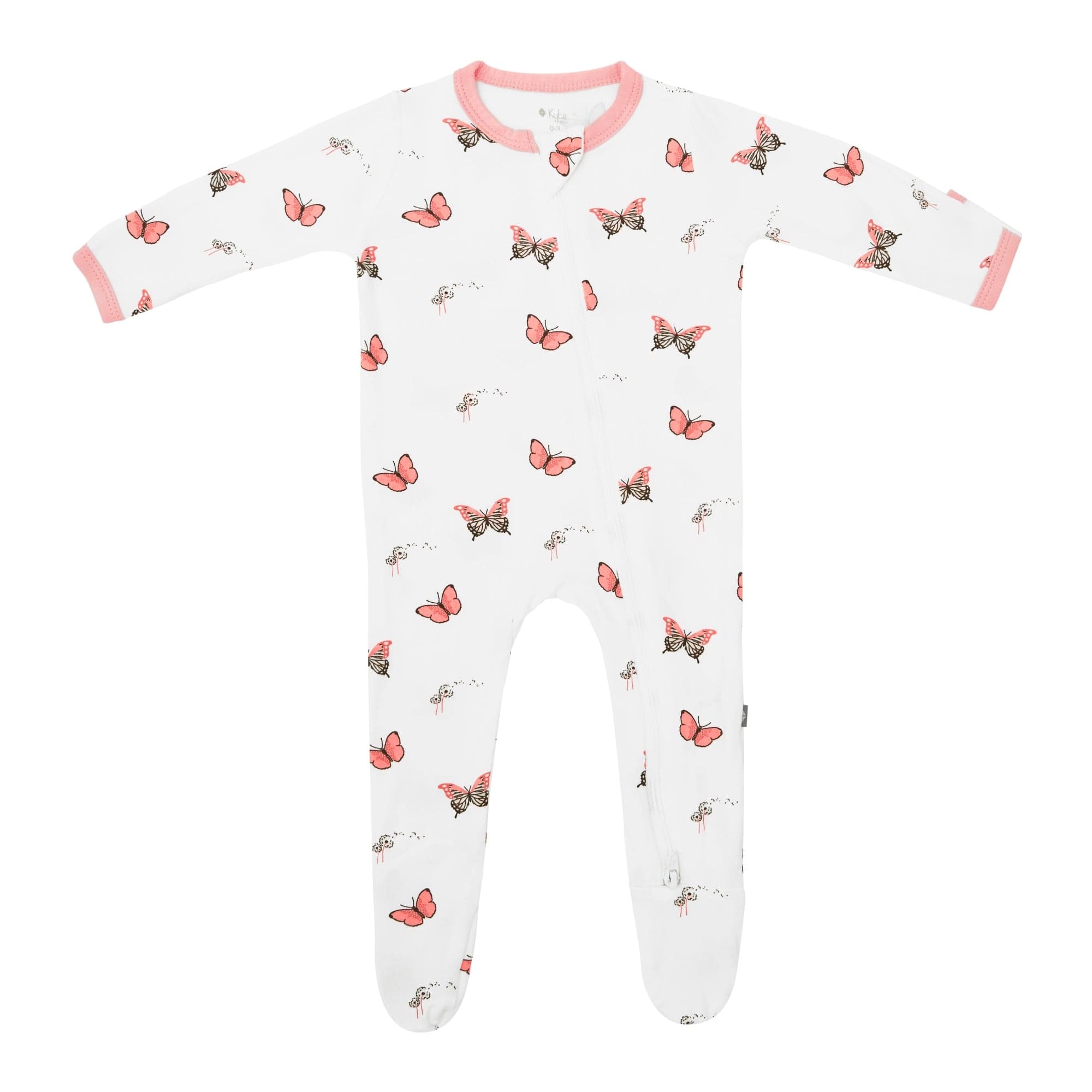 kyte baby kyte baby printed footie vintage boats, butterfly, lemons