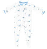 kyte baby kyte baby printed footie giraffe, jurassic, stream shark, moo