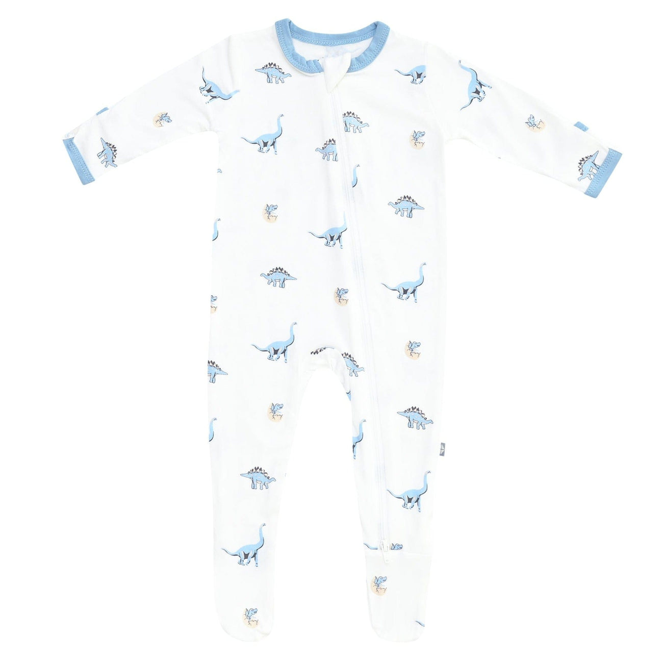 kyte baby kyte baby printed footie giraffe, jurassic, stream shark, moo