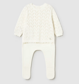 mayoral newborn mayoral ivory knit set