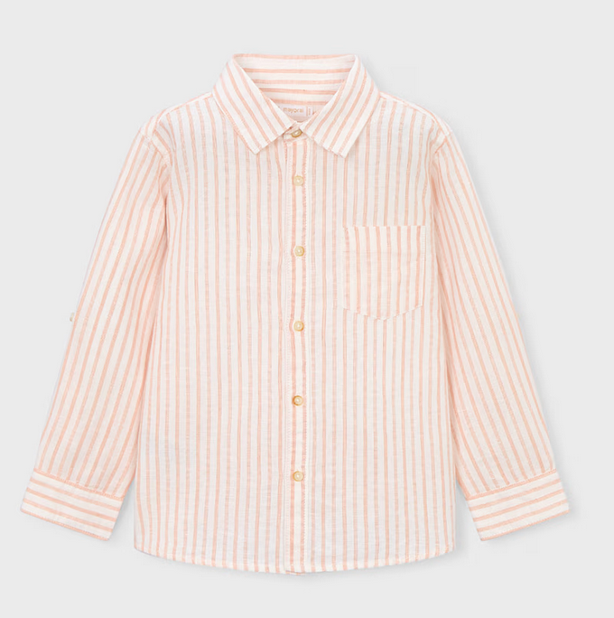 Mayoral mayoral striped linen buttondown