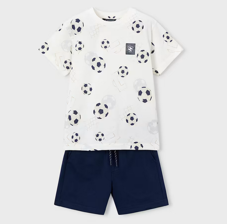 Mayoral mayoral soccer shorts set