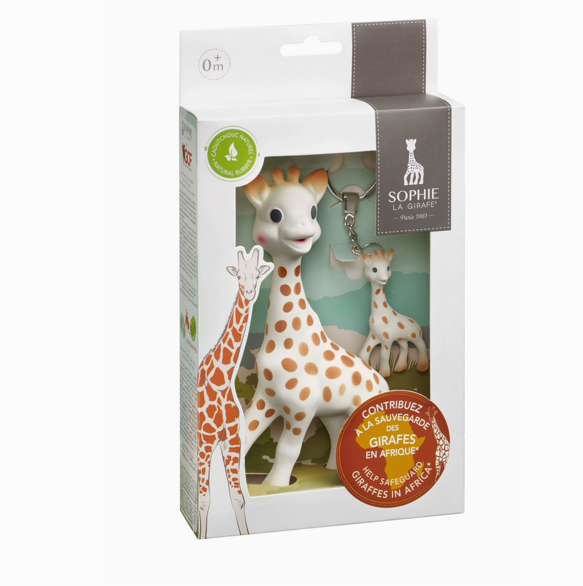 Calisson sophie save the giraffes gift set