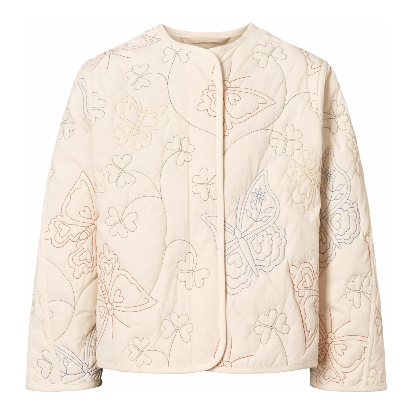 molo molo ivory quilted jacket