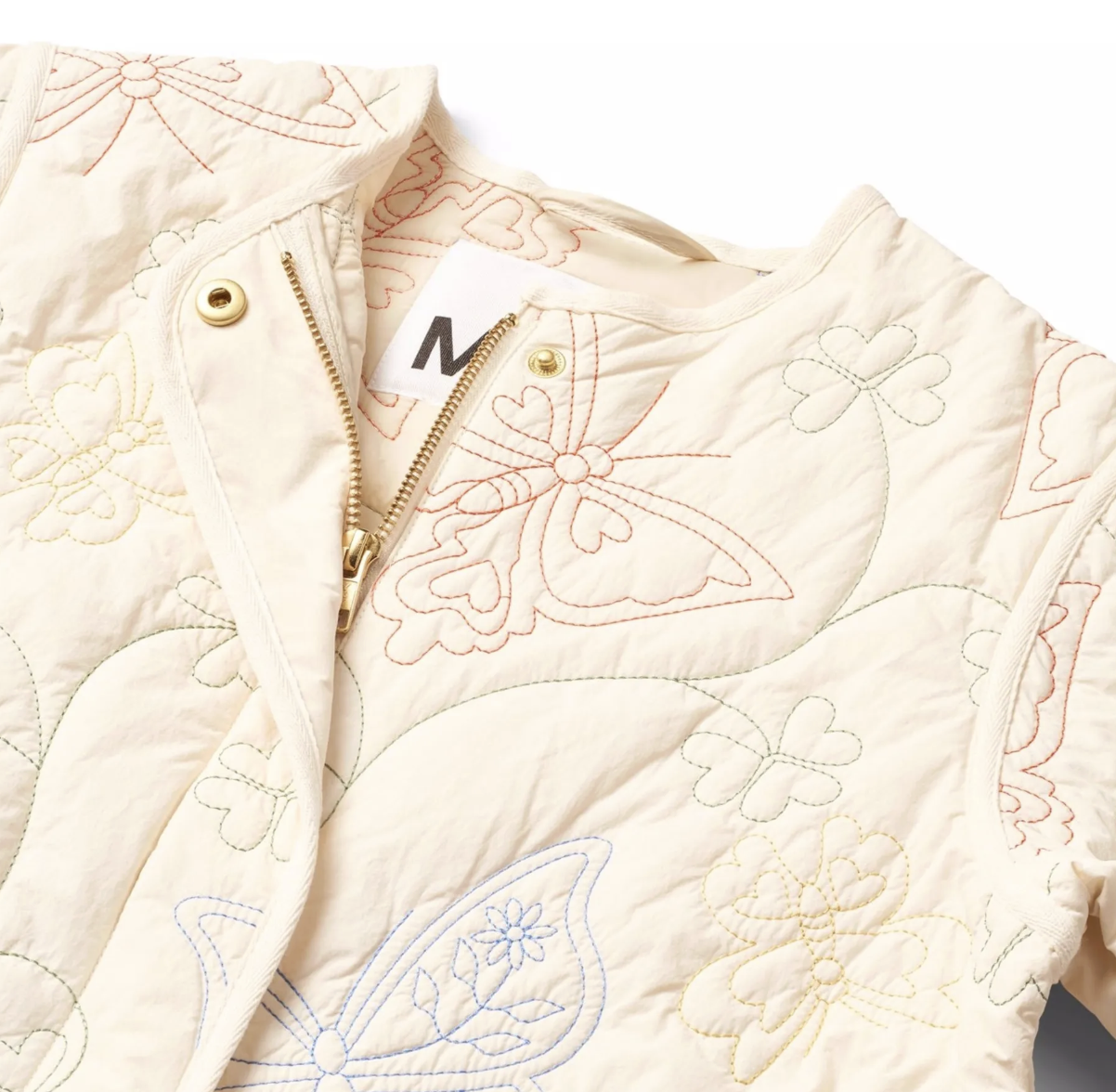 molo molo ivory quilted jacket