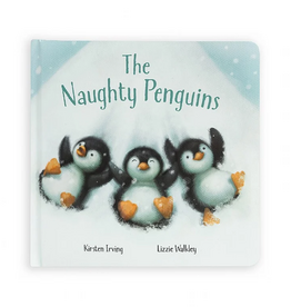 Jellycat jellycat naughty penguins story book