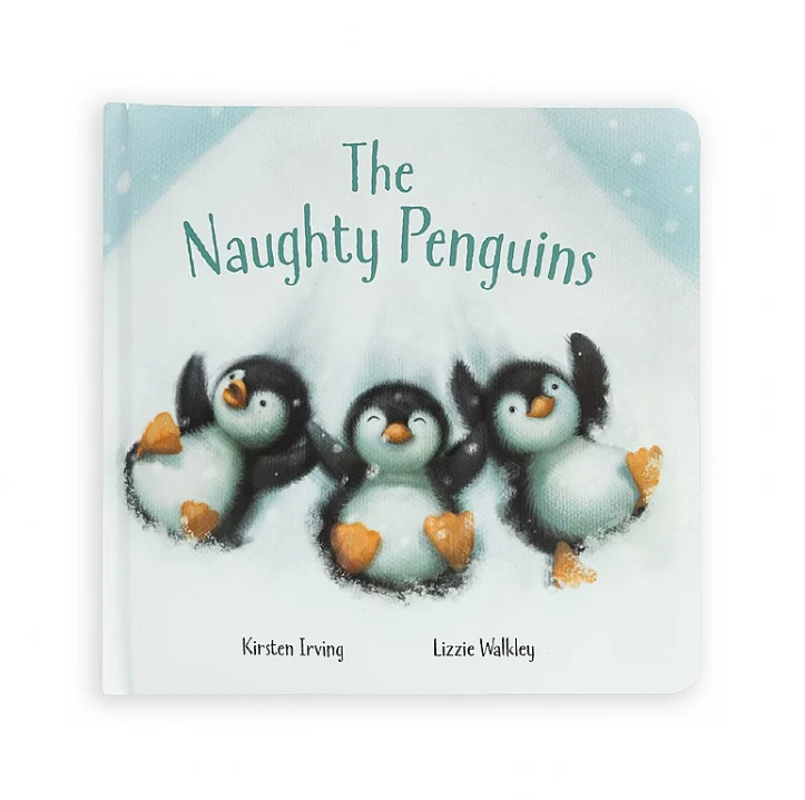 Jellycat jellycat naughty penguins story book