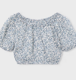 Mayoral mayoral blue floral top